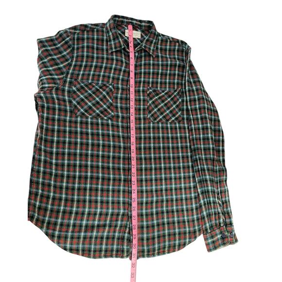 Denim & Supply Ralph Lauren Plaid Flannel Button Up Shirt Men's Large Heritage - Picture 7 of 11